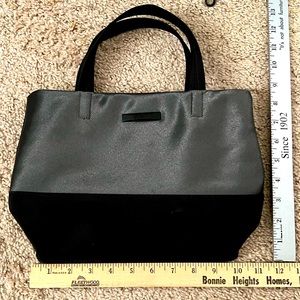 Esprit gray & black purse
